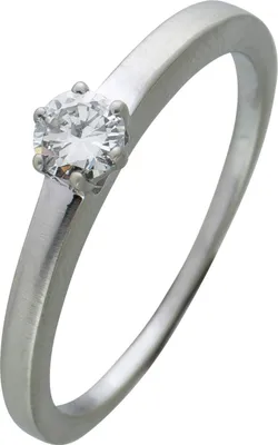 Produktbild von Platin 950 Brillantring Solitär Diamant 0.22ct W SI 19