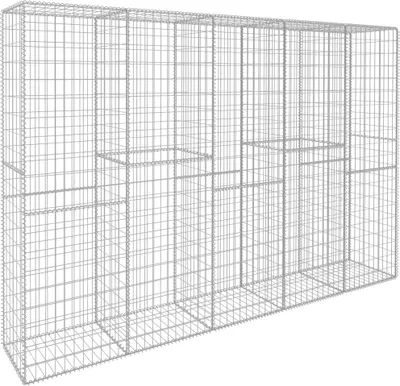 Obrázek produktu pro vidaXL Gabionová stěna s krytem z pozinkované oceli 300 x 50 x 200 cm
