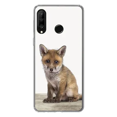 Produktbild von MuchoWow® Handyhülle Schutzhülle Hülle für Huawei P30 Lite Fuchs - Baby-Fuchs - Kinder - Mädchen - Jungen Silikon Softcase Handy Hülle - Handyhülle