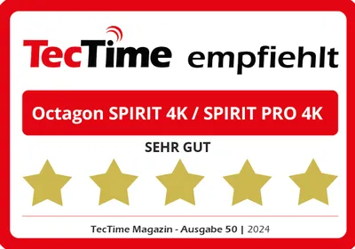 Produktbild von OCTAGON Spirit 4K UHD HDR10+ Smart Android TV OTT IP mit WLAN, BT Fernbedienung