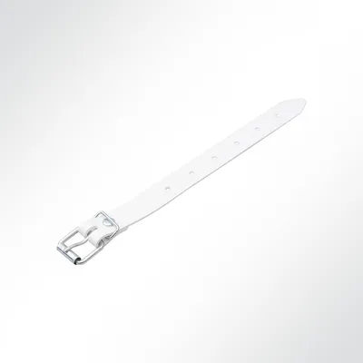 Produktbild von LYSEL® Schnallriemen mit Rollschnalle für Planen Weiß, Länge 200mm VE 1 Stück