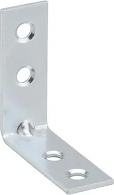 Image de Equerre de renfort pour porte, 40x40x15mm, acier zingué - THIRARD