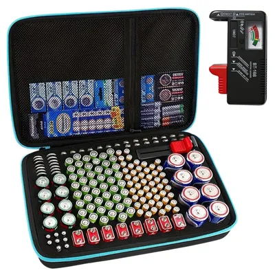 Batterie-Aufbewahrungsbox mit BT168-Tester, 140er Kapazität
