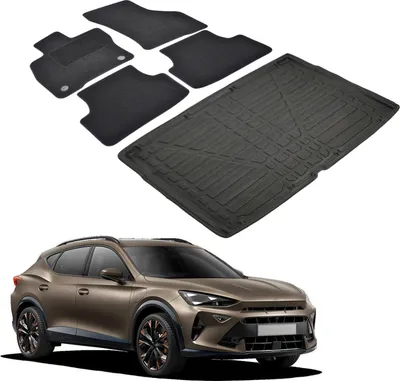 Obrázek produktu pro Sada Velurových Koberců a Vaničky do Kufru pro Cupra Formentor  2024-