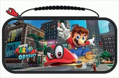 Produktbild von BigBen Nintendo Switch Travel Case Mario Odyssey NNS58 (Transporttasche inkl. 2x 4-Spiele-Game-Boxen, 2x 2-Micro-SD-Card-Boxen)