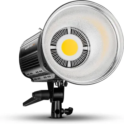 Immagine prodotto di Lampada video LED Walimex pro Niova 200 Plus, dimmerabile, con riflettore Bowens e diffusore morbido. Lampada da studio con tecnologia COB LED. Temperatura di colore: 5600 K, CRI=93