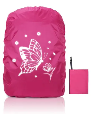 Productafbeelding van Regenhoes voor rugzak 35 liter - Waterdicht - Reflecterend - Voor schooltas