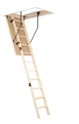 Obrázek produktu pro Dřevěný střešní žebřík 120x70 cm, nosnost 150 kg