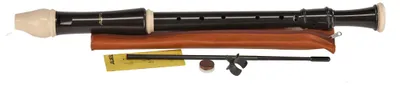 C-Tenor Blockflöte Robin, barock, 3-teilig, dunkelbraun