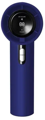 Produktbild von Handventilator oplaadbaar draagbaar blauw met digitaal display