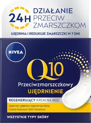 Obrázok produktu pre Nivea Q10 Power Ujędrnienie Przeciwzmarszczkowy krem na noc, 50 ml