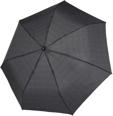 Produktbild von doppler Taschenregenschirm Regenschirm Fiber Gents Printed Magic Select Check grau mehrfarbig