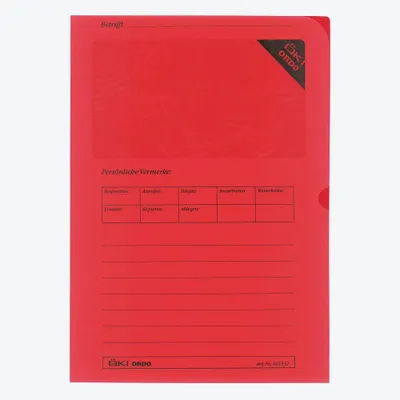Image de ÖKI 61532 100 ÖKI Sichthüllen rot glatt