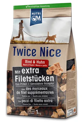 Produktbild von NutriQM Twice Nice Rind & Huhn 4 kg