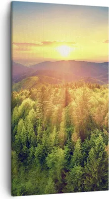 Produktbild von Bild auf Leinwand - Leinwandbild - Berge Natur - 45x80cm - Wand Bild - Wanddeko - Wandbilder - Leinwanddruck - Bilder - Kunstdruck - Wanddekoration - Leinwand bilder - Wandkunst - PA45x80-3697