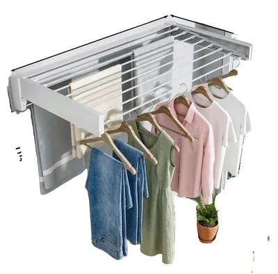 Immagine prodotto di Porta abiti, design salvaspazio, estendibile e pieghevole, 100 cm