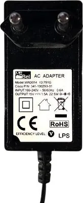 Obrázek produktu pro napájecí zdroj 15 V pro CISCO EPC3212, EPC3208g, DPC2308, EPC3208