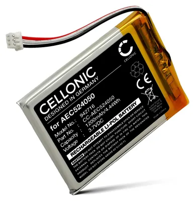 Image de CELLONIC Batterie pour Casque micro Compatible avec Corsair Void Pro RGB, HS75 XB, HS70 SE, AEC524050 - (1200mAh, 3.7V)