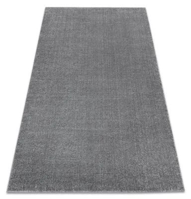 Produktbild von Teppich SOFT 2485 glatt, einfarbig grau Grau 80x150 cm