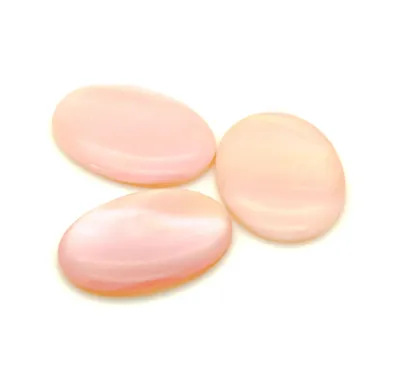1 Hochwertiger, rosa Perlmutt Cabochon, 25x18mm