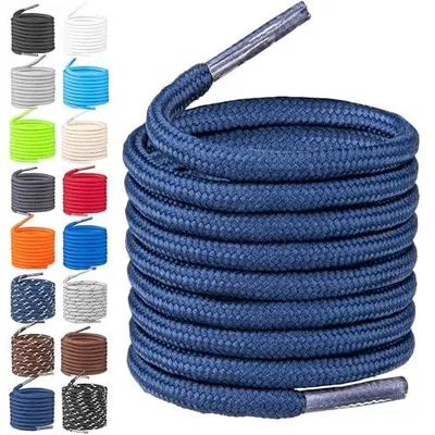 Zdjęcie produktu dla Sznurówki do butów trekkingowych granatowe poliester 2 pary 120CM