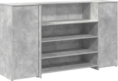Produktbild von Empfangstheke Betongrau 180x50x103,5 cm Holzwerkstoff