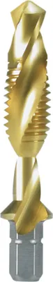 Produktbild von RUKO Kombi-Maschinengewindebohrer-Bit "Kurz" M 3 HSS-TiN