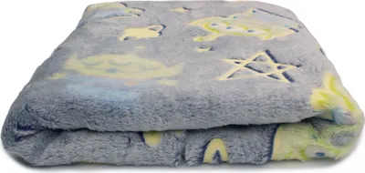 Obrázek produktu pro Minky plyš svítící ve tmě Mimozemšťané 50 x 170 cm