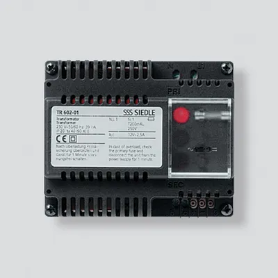 Produktbild von Siedle TR 602-01, Stromversorgung, Schwarz, Siedle, CE, 0 - 40 °C, 107 mm