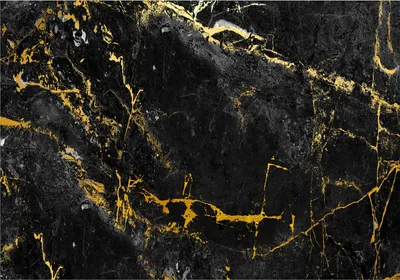 Produktbild von Vlies Fototapete SteinWand 450x315 cm Tapeten Wandtapete XXL Marmoroptik Abstrakt 3D golden schwarz f-C-0461-a-a