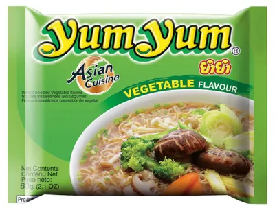 Obrázek produktu pro YumYum Instantní asijská nudlová polévka v sáčku se zeleninovou příchutí 60g