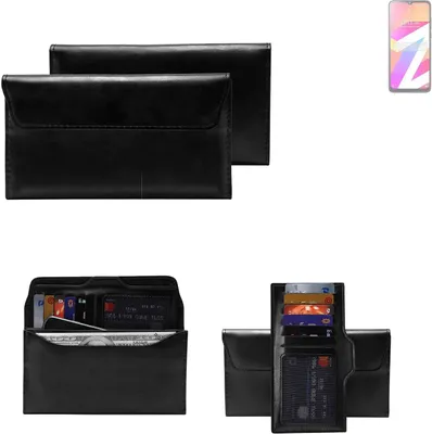 Produktbild von K-S-Trade Handy Hülle kompatibel mit Lava Z3 Pro Schutz Hülle Tasche Schutz Case Handytasche Kunstleder schwarz, 1x