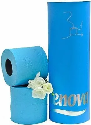 Produktbild von Renova blaues Toilettenpapier in Aluminiumdose BLAU 3 Rollen