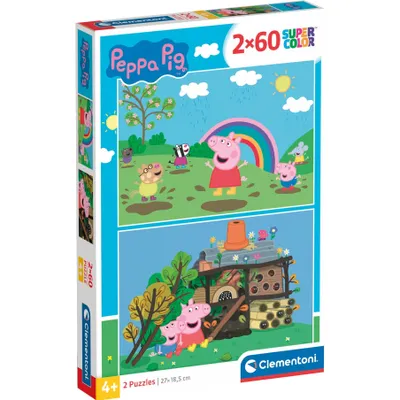 Obrázek produktu pro Supercolor - Peppa Pig (2x 20 Teile) - Clementoni 21622 - (Spielwaren / Puzzle)