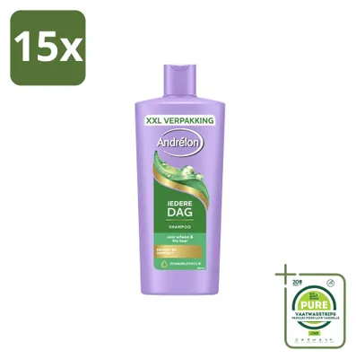 Immagine prodotto di 15 flaconi di shampoo Andrélon "Ogni Giorno" - 685 ml - Confezione grande - 15 pezzi