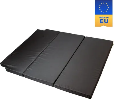 Produktbild von Schlafauflage VW T5 T6 Multiflexboard Schwarz 185x148x8cm Matratze Klappmatratze Bett Mayaadi Home