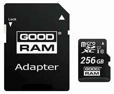 Produktbild von Goodram M1AA, 256 GB, MicroSDXC, Klasse 10, UHS-I, 100 MB/s, 10 MB/s