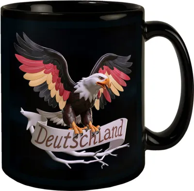 Produktbild von Adler mit Deutschland-Flagge Tasse