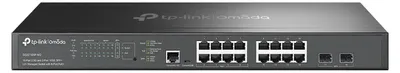 Immagine prodotto di TP-LINK TP-Link Omada Switch gestito a 16 porte 2,5G e 2 porte 10GE SFP+ L2+ con 8 porte PoE+