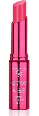 Zdjęcie produktu dla Golden Rose Cosmetics Glow Kiss Tinted Lip Balm z filtrem SPF15 Vegan Formula Peach Shake