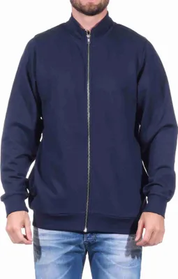 Produktbild von Herren Jacke für Hausanzug, Sportanzug oder Jogginanzug Oberteil;navy,XL