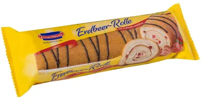 Immagine prodotto di KuchenMeister rotolo di pan di Spagna alla fragola con farcitura di crema e frutta 400g