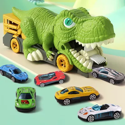 Obrázok produktu pre Dinosauzie nákladné auto, 6 mini áut, pre deti