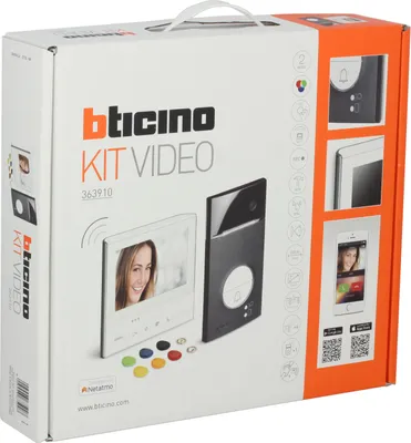 Produktbild von LEGRAND Bticino 363910 Flex`ONE Bticino 363910 Video-Set m.Türstation LINEA3000 Black