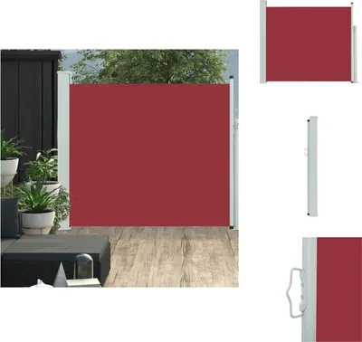 Produktbild von vidaXL Ausziehbare Seitenmarkise 100x300 cm Rot -  Sonnenschirme & Sonnenschutze