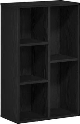 Obrázok produktu pre vidaXL Regál na knihy čierny dubový vzhľad 50x25x80 cm materiál na báze dreva