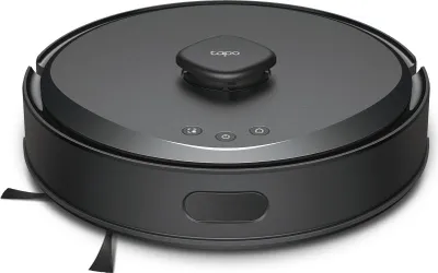 Image de TP-Link Tapo RV30 Max, sans sac, noir, rond, rechargeable, 55 dB, 0,3 l