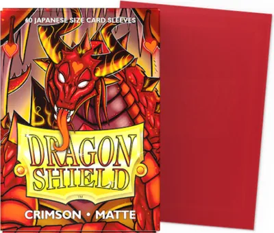 Produktbild von Dragon Shield Small Sleeves - Matte Crimson (60 Sleeves)