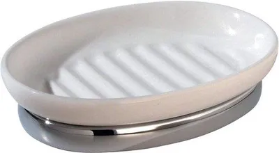 Produktbild von Famanu Seifenhalter praktische Seifenablage - weiß/silber