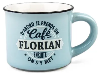 Espressotasse aus Porzellan, personalisiert, 6 ml, Blau